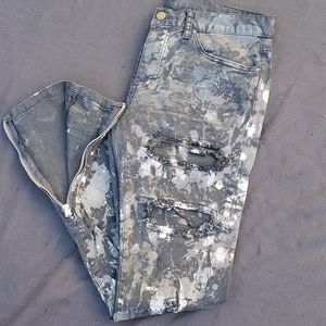 MNML | Jeans | Mnml M4 Stretch Denim Distressed Jeans | Poshmark
